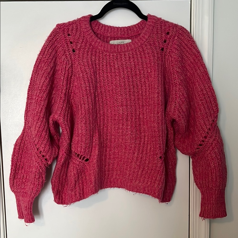 Cozy Pink Knit Sweater